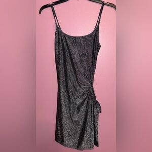 Shimmering Black Sleeveless Dress